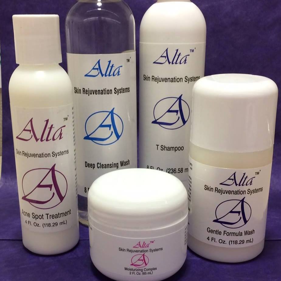Range of Alta Skin Care Products in Different Shapes and Quantities