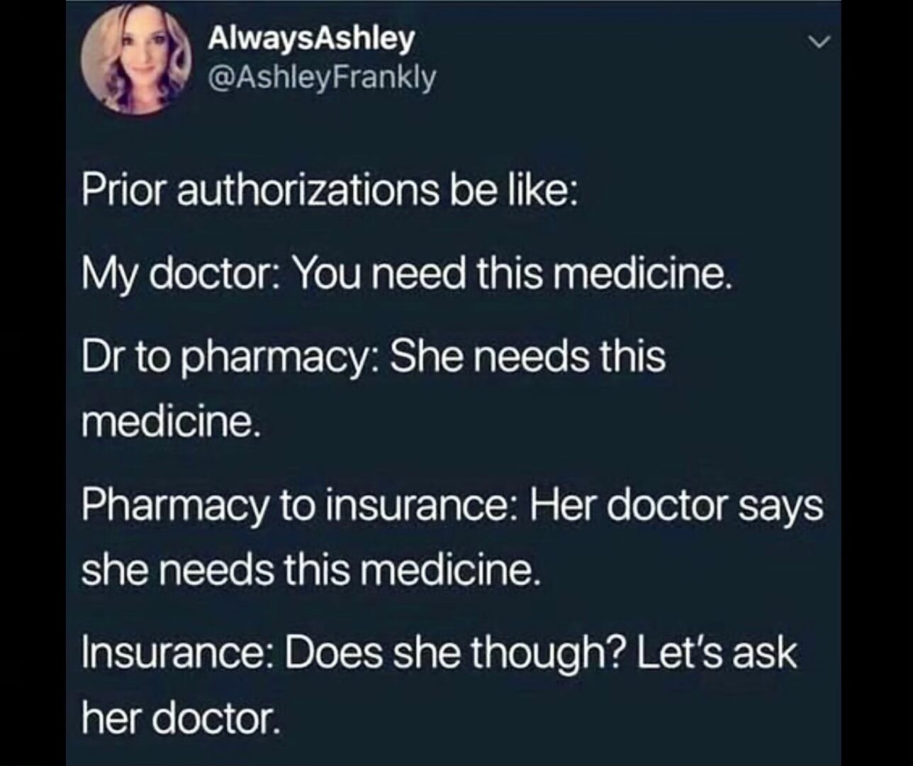 Meme on prescription